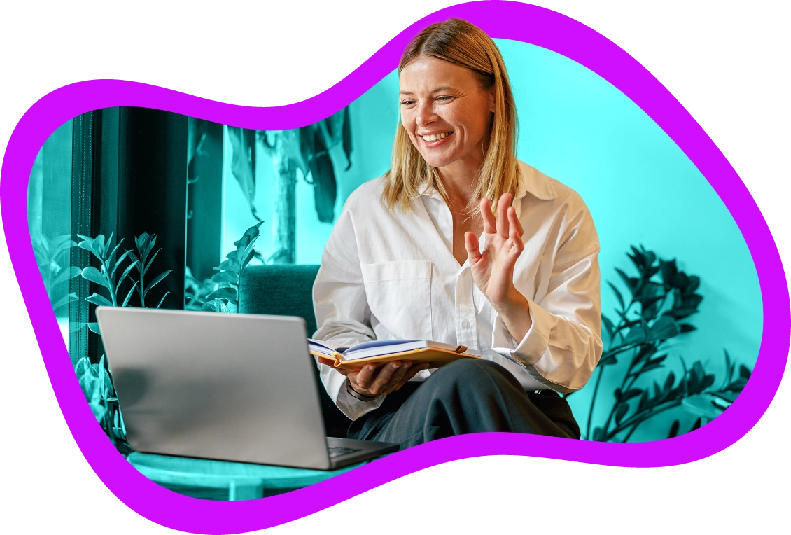 woman video calling